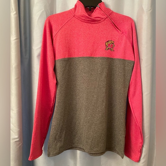 Maryland Terps Sweatshirt with side neck zip - Picture 1 of 4